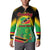 Saint Kitts and Nevis Button Sweatshirt with Coat of Arms and Flag Pattern Design - Wonder Print Shop