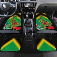 Saint Kitts and Nevis Car Mats with Coat of Arms and Flag Pattern Design - Wonder Print Shop