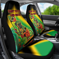 Saint Kitts and Nevis Car Seat Cover with Coat of Arms and Flag Pattern Design - Wonder Print Shop