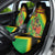 Saint Kitts and Nevis Car Seat Cover with Coat of Arms and Flag Pattern Design - Wonder Print Shop