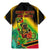Saint Kitts and Nevis Family Matching Mermaid Dress and Hawaiian Shirt with Coat of Arms and Flag Pattern Design - Wonder Print Shop