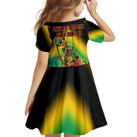 Saint Kitts and Nevis Family Matching Off Shoulder Maxi Dress and Hawaiian Shirt with Coat of Arms and Flag Pattern Design - Wonder Print Shop