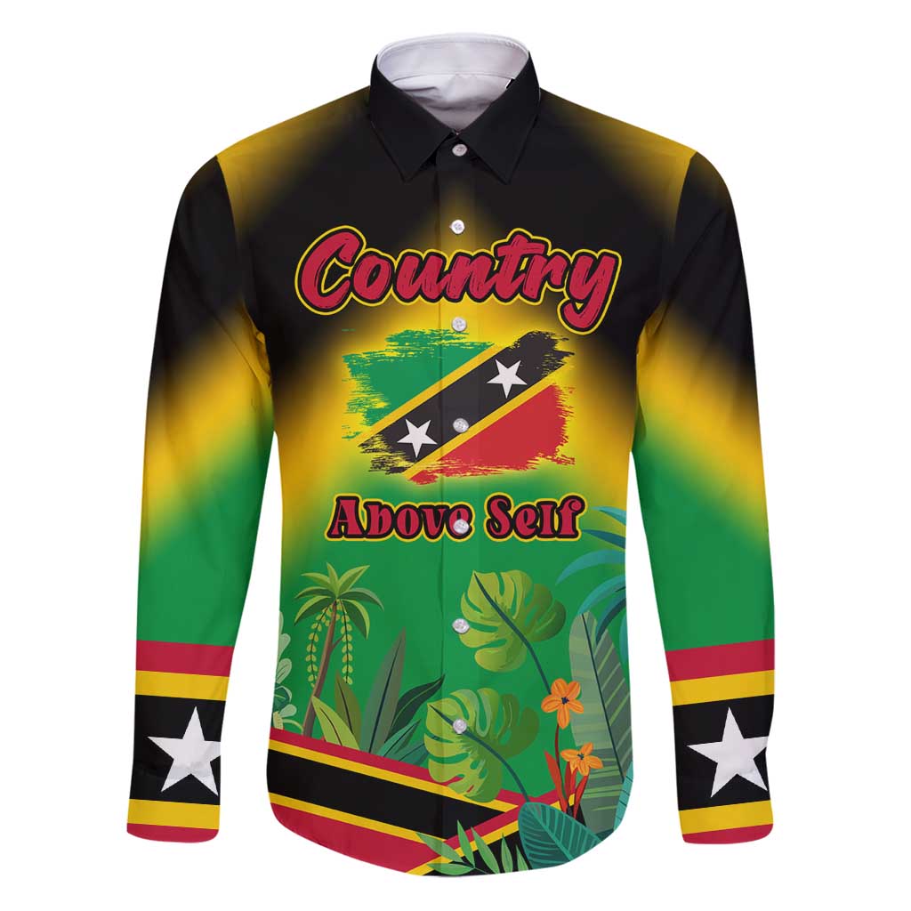 Saint Kitts and Nevis Family Matching Puletasi and Hawaiian Shirt with Coat of Arms and Flag Pattern Design - Wonder Print Shop