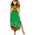 Saint Kitts and Nevis Family Matching Summer Maxi Dress and Hawaiian Shirt with Coat of Arms and Flag Pattern Design - Wonder Print Shop