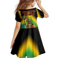 Saint Kitts and Nevis Family Matching Tank Maxi Dress and Hawaiian Shirt with Coat of Arms and Flag Pattern Design - Wonder Print Shop