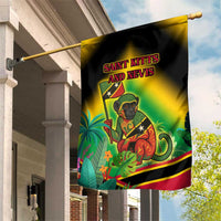 Saint Kitts and Nevis Garden Flag with Coat of Arms and Flag Pattern Design - Wonder Print Shop