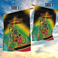 Saint Kitts and Nevis Garden Flag with Coat of Arms and Flag Pattern Design - Wonder Print Shop