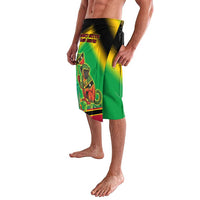 Saint Kitts and Nevis Lavalava with Coat of Arms and Flag Pattern Design - Wonder Print Shop