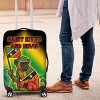 Saint Kitts and Nevis Luggage Cover with Coat of Arms and Flag Pattern Design - Wonder Print Shop