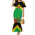 Saint Kitts and Nevis Mermaid Dress with Coat of Arms and Flag Pattern Design - Wonder Print Shop
