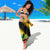 Saint Kitts and Nevis Sarong with Coat of Arms and Flag Pattern Design - Wonder Print Shop