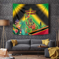 Saint Kitts and Nevis Tapestry with Coat of Arms and Flag Pattern Design - Wonder Print Shop