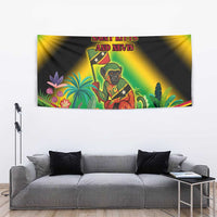 Saint Kitts and Nevis Tapestry with Coat of Arms and Flag Pattern Design - Wonder Print Shop