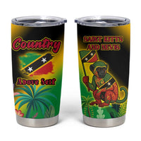 Saint Kitts and Nevis Tumbler Cup with Coat of Arms and Flag Pattern Design - Wonder Print Shop