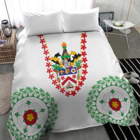 Saint Kitts and Nevis Bedding Set with Vibrant Flag Colors and Hibiscus Flower Design - Wonder Print Shop