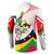 Saint Kitts and Nevis Button Sweatshirt with Vibrant Flag Colors and Hibiscus Flower Design - Wonder Print Shop