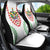 Saint Kitts and Nevis Car Seat Cover with Vibrant Flag Colors and Hibiscus Flower Design - Wonder Print Shop
