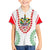 Saint Kitts and Nevis Family Matching Off The Shoulder Long Sleeve Dress and Hawaiian Shirt with Vibrant Flag Colors and Hibiscus Flower Design - Wonder Print Shop