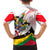 Saint Kitts and Nevis Family Matching Off Shoulder Maxi Dress and Hawaiian Shirt with Vibrant Flag Colors and Hibiscus Flower Design - Wonder Print Shop