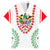 Saint Kitts and Nevis Family Matching Short Sleeve Bodycon Dress and Hawaiian Shirt with Vibrant Flag Colors and Hibiscus Flower Design - Wonder Print Shop