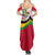 Saint Kitts and Nevis Family Matching Summer Maxi Dress and Hawaiian Shirt with Vibrant Flag Colors and Hibiscus Flower Design - Wonder Print Shop