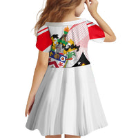 Saint Kitts and Nevis Family Matching Tank Maxi Dress and Hawaiian Shirt with Vibrant Flag Colors and Hibiscus Flower Design - Wonder Print Shop