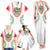 Saint Kitts and Nevis Family Matching Tank Maxi Dress and Hawaiian Shirt with Vibrant Flag Colors and Hibiscus Flower Design - Wonder Print Shop