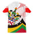 Saint Kitts and Nevis Family Matching Tank Maxi Dress and Hawaiian Shirt with Vibrant Flag Colors and Hibiscus Flower Design - Wonder Print Shop