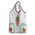Saint Kitts and Nevis Grocery Bag with Vibrant Flag Colors and Hibiscus Flower Design - Wonder Print Shop