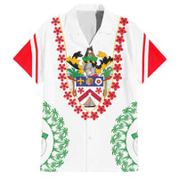 Saint Kitts and Nevis Hawaiian Shirt with Vibrant Flag Colors and Hibiscus Flower Design - Wonder Print Shop