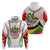Saint Kitts and Nevis Hoodie with Vibrant Flag Colors and Hibiscus Flower Design - Wonder Print Shop