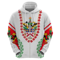 Saint Kitts and Nevis Hoodie with Vibrant Flag Colors and Hibiscus Flower Design - Wonder Print Shop