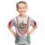 Saint Kitts and Nevis Kid T Shirt with Vibrant Flag Colors and Hibiscus Flower Design - Wonder Print Shop