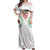 Saint Kitts and Nevis Off Shoulder Maxi Dress with Vibrant Flag Colors and Hibiscus Flower Design - Wonder Print Shop
