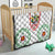Saint Kitts and Nevis Quilt with Vibrant Flag Colors and Hibiscus Flower Design - Wonder Print Shop