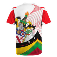 Saint Kitts and Nevis Rugby Jersey with Vibrant Flag Colors and Hibiscus Flower Design - Wonder Print Shop