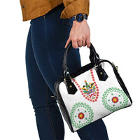 Saint Kitts and Nevis Shoulder Handbag with Vibrant Flag Colors and Hibiscus Flower Design - Wonder Print Shop