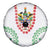 Saint Kitts and Nevis Spare Tire Cover with Vibrant Flag Colors and Hibiscus Flower Design - Wonder Print Shop