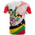Saint Kitts and Nevis T Shirt with Vibrant Flag Colors and Hibiscus Flower Design - Wonder Print Shop
