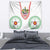 Saint Kitts and Nevis Tapestry with Vibrant Flag Colors and Hibiscus Flower Design - Wonder Print Shop