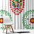 Saint Kitts and Nevis Window Curtain with Vibrant Flag Colors and Hibiscus Flower Design - Wonder Print Shop