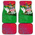 Saint Kitts and Nevis Apparel Car Mats with National Coat of Arms and Cannon Graphic in Red and Green Cultural Pattern Design - Wonder Print Shop