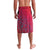 Saint Kitts and Nevis Apparel Lavalava with National Coat of Arms and Cannon Graphic in Red and Green Cultural Pattern Design - Wonder Print Shop