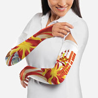 North Macedonia Independence Day Arm Sleeves Ilinden Monument Raised Fist Jets Flag