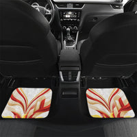North Macedonia Independence Day Car Mats Ilinden Monument Raised Fist Jets Flag