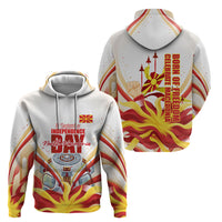 North Macedonia Independence Day Hoodie Ilinden Monument Raised Fist Jets Flag