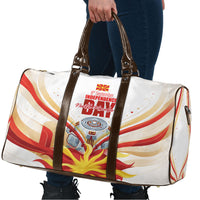 North Macedonia Independence Day Travel Bag Ilinden Monument Raised Fist Jets Flag