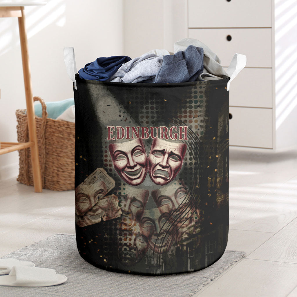 Edinburgh Fringe Laundry Basket Scotland Fringe Arts Comedy Tragedy Masks Castle Moon