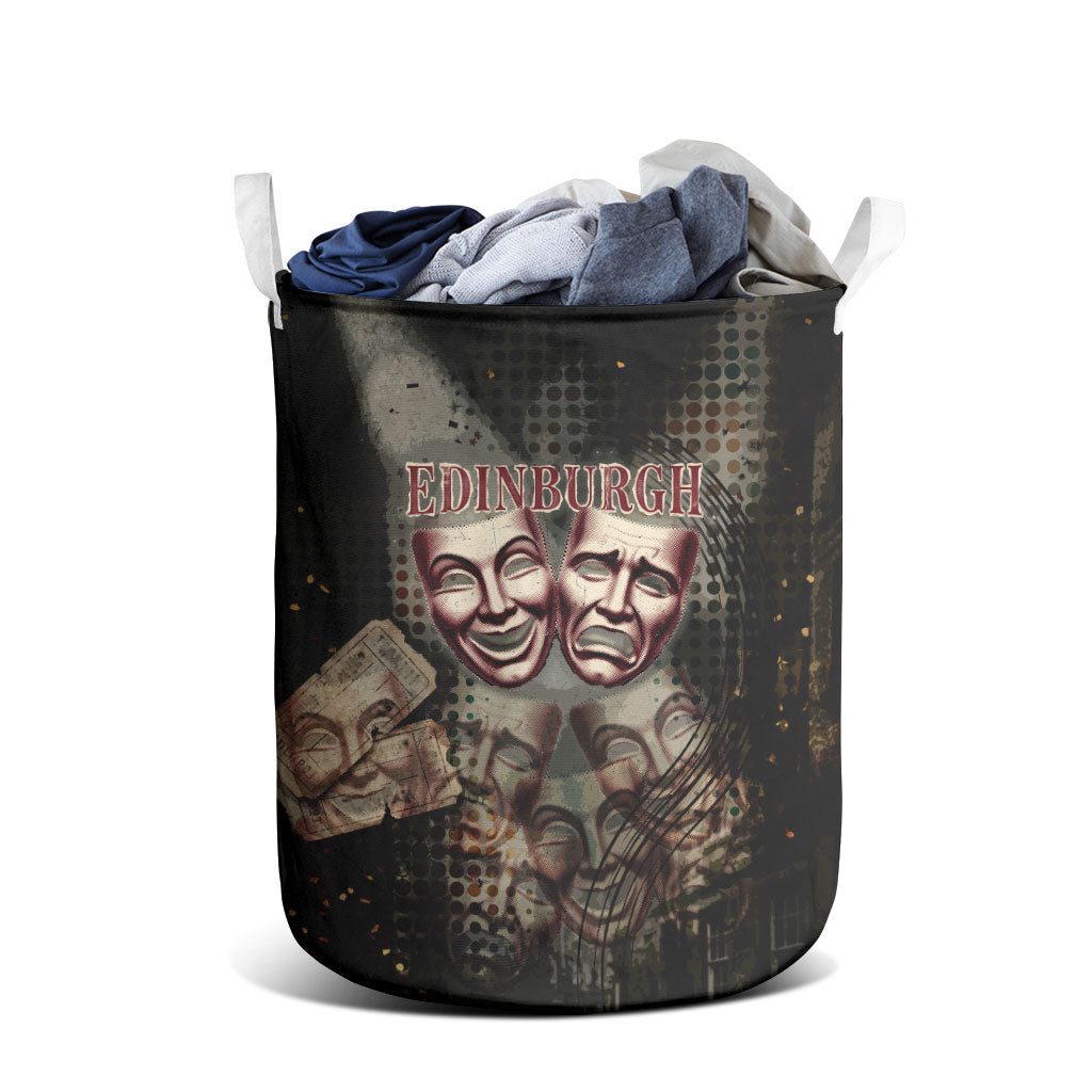 Edinburgh Fringe Laundry Basket Scotland Fringe Arts Comedy Tragedy Masks Castle Moon