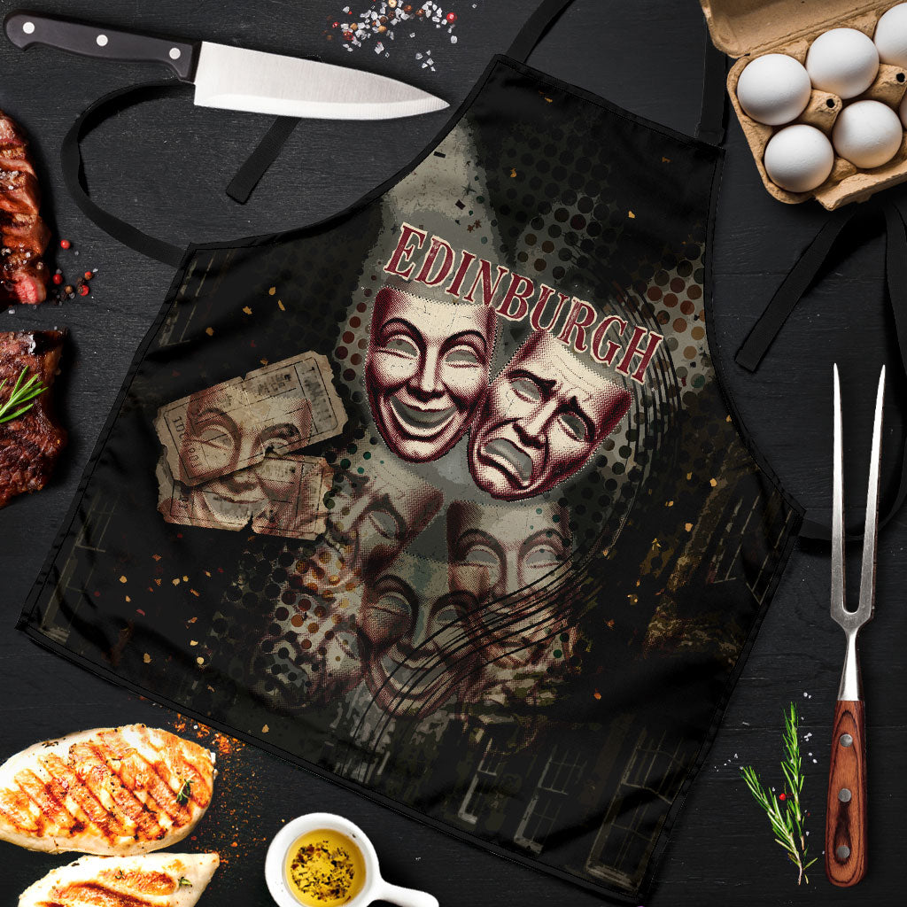 Edinburgh Fringe Apron Scotland Fringe Arts Comedy Tragedy Masks Castle Moon